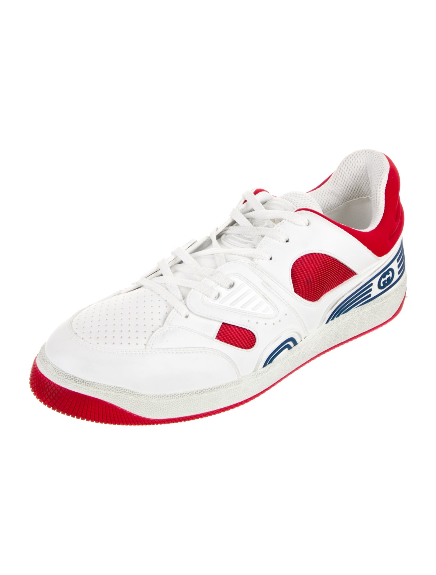 Gucci Leather Printed Sneakers