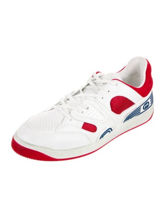 Gucci Leather Printed Sneakers