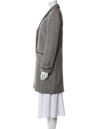 Gucci Wool Plaid Print Coat