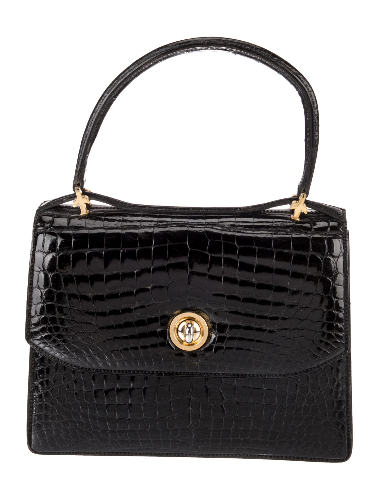 Gucci Crocodile Top Handle Bag