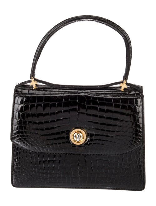 Gucci Crocodile Top Handle Bag