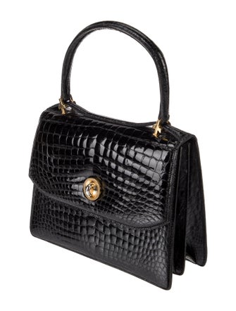 Gucci Crocodile Top Handle Bag