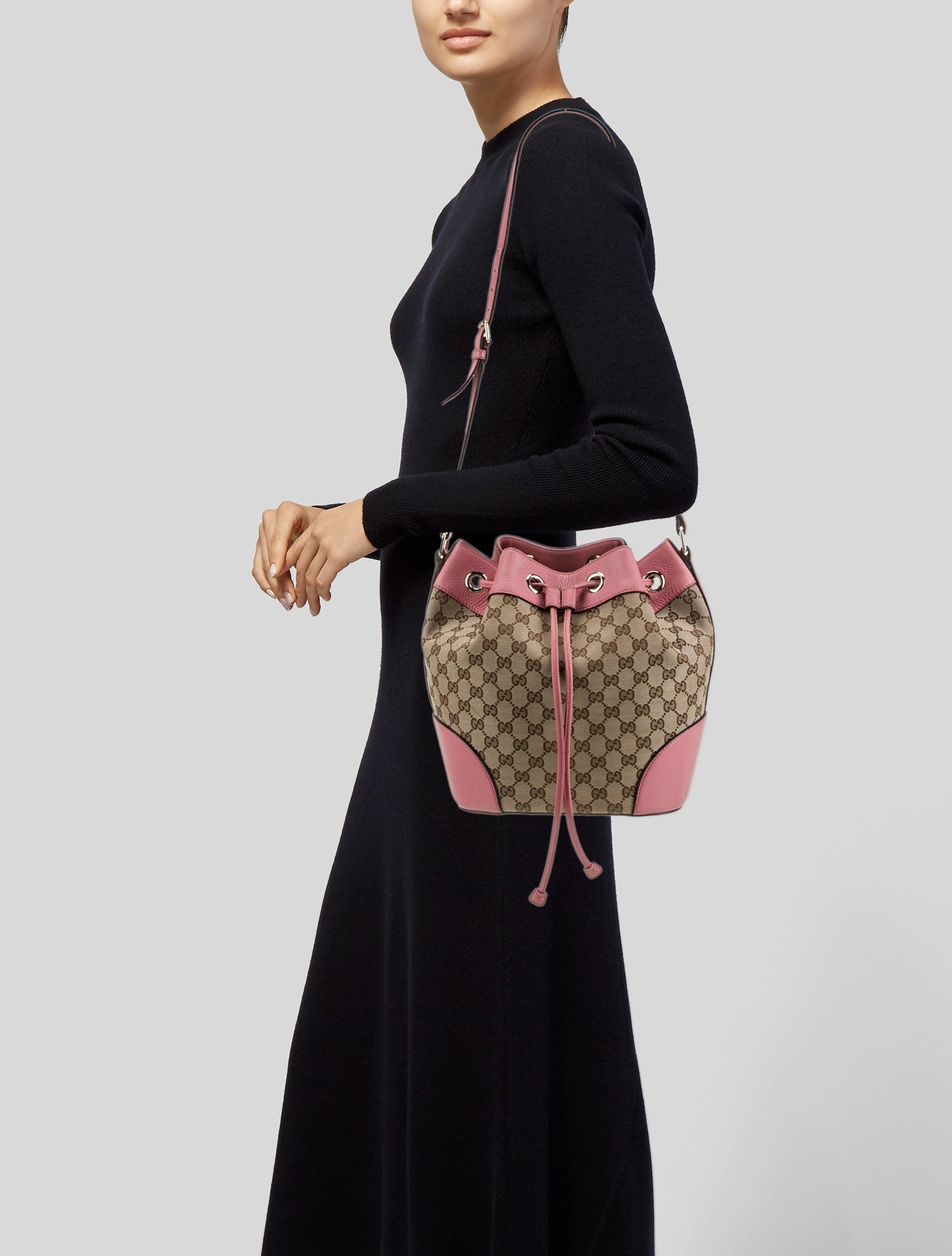 Gucci Canvas Bucket Bag