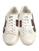 Gucci Web Accent Leather Sneakers
