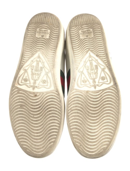 Gucci Web Accent Leather Sneakers