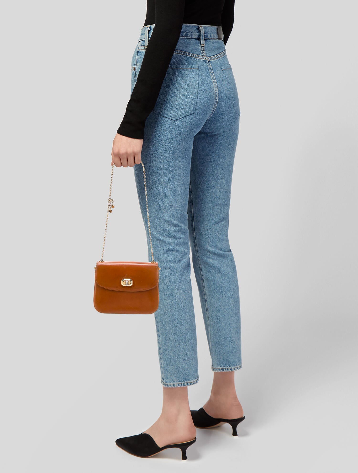 Gucci Leather Shoulder Bag Vintage