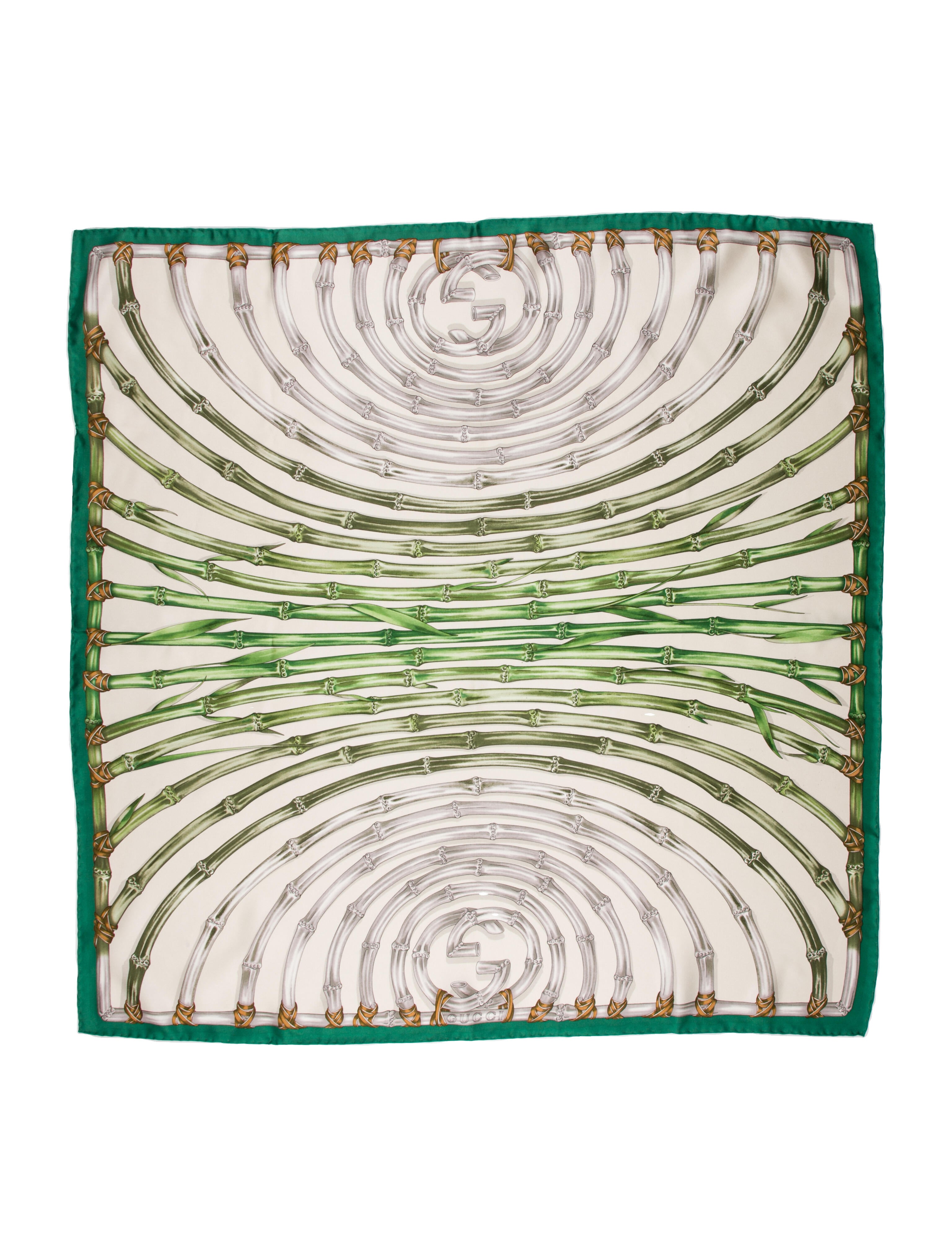 Gucci Silk Bamboo Accent Scarf w/ Tags