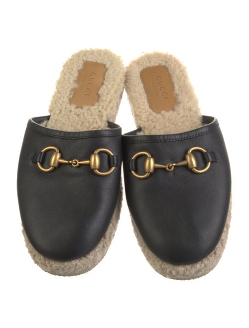 Gucci Horsebit Accent Leather Espadrilles