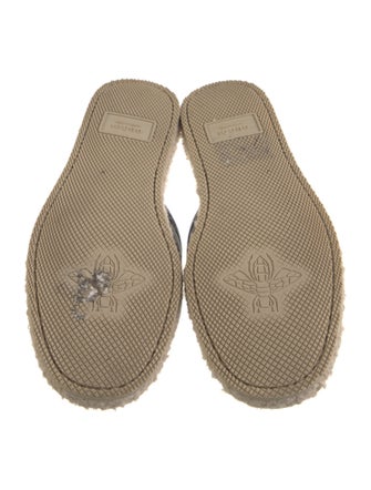 Gucci Horsebit Accent Leather Espadrilles