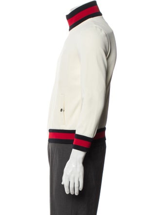 Gucci Web Accent Striped Bomber Jacket