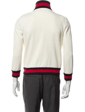 Gucci Web Accent Striped Bomber Jacket