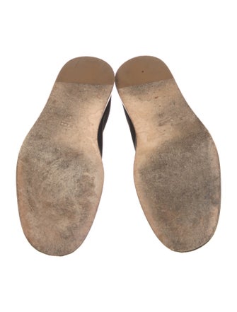 Gucci Horsebit Accent Satin Loafers