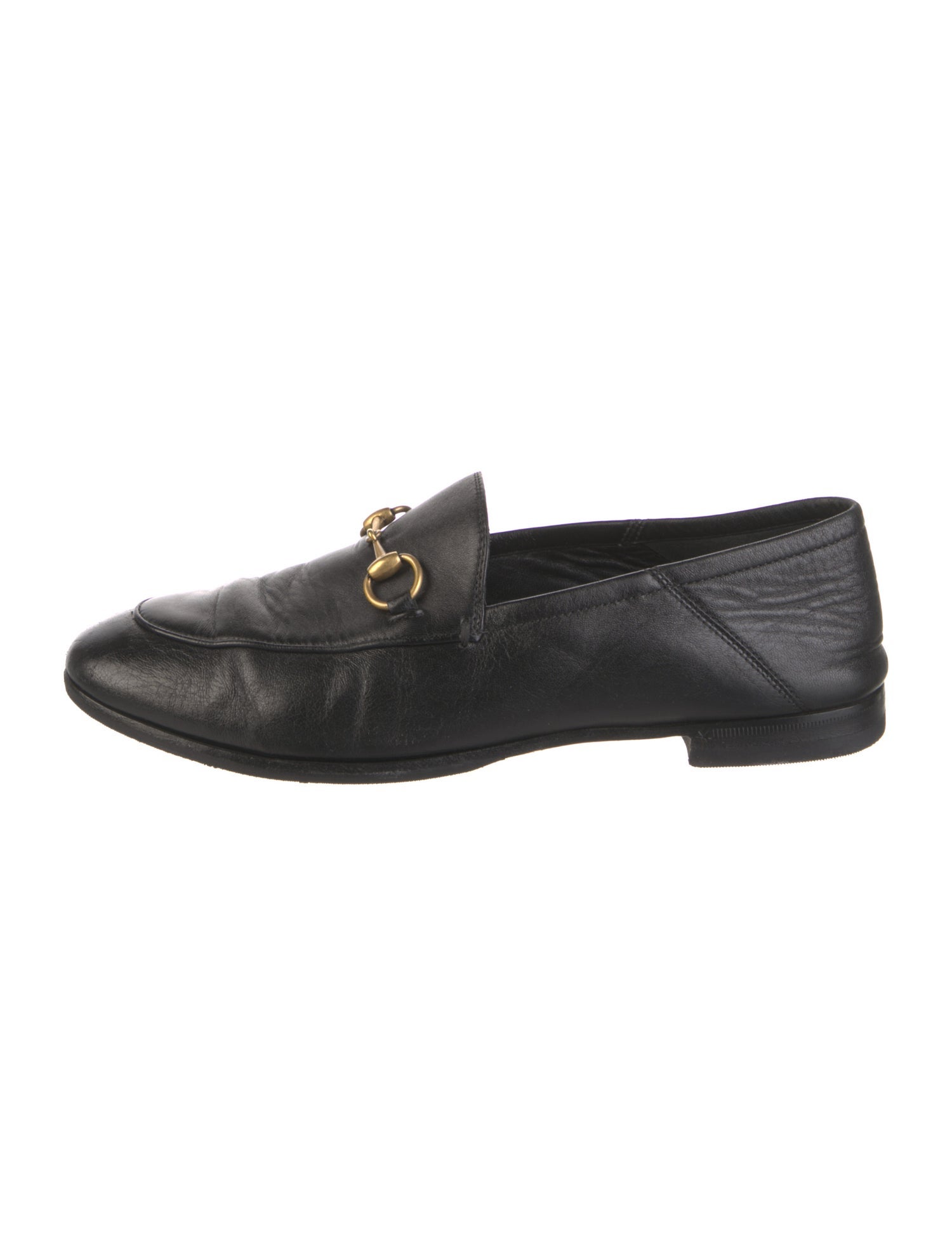 Gucci Horsebit Accent Leather Loafers