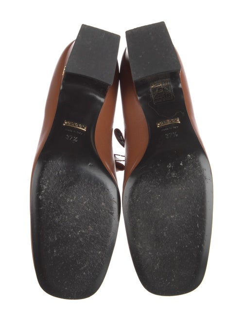 Gucci Double G Logo Leather Pumps
