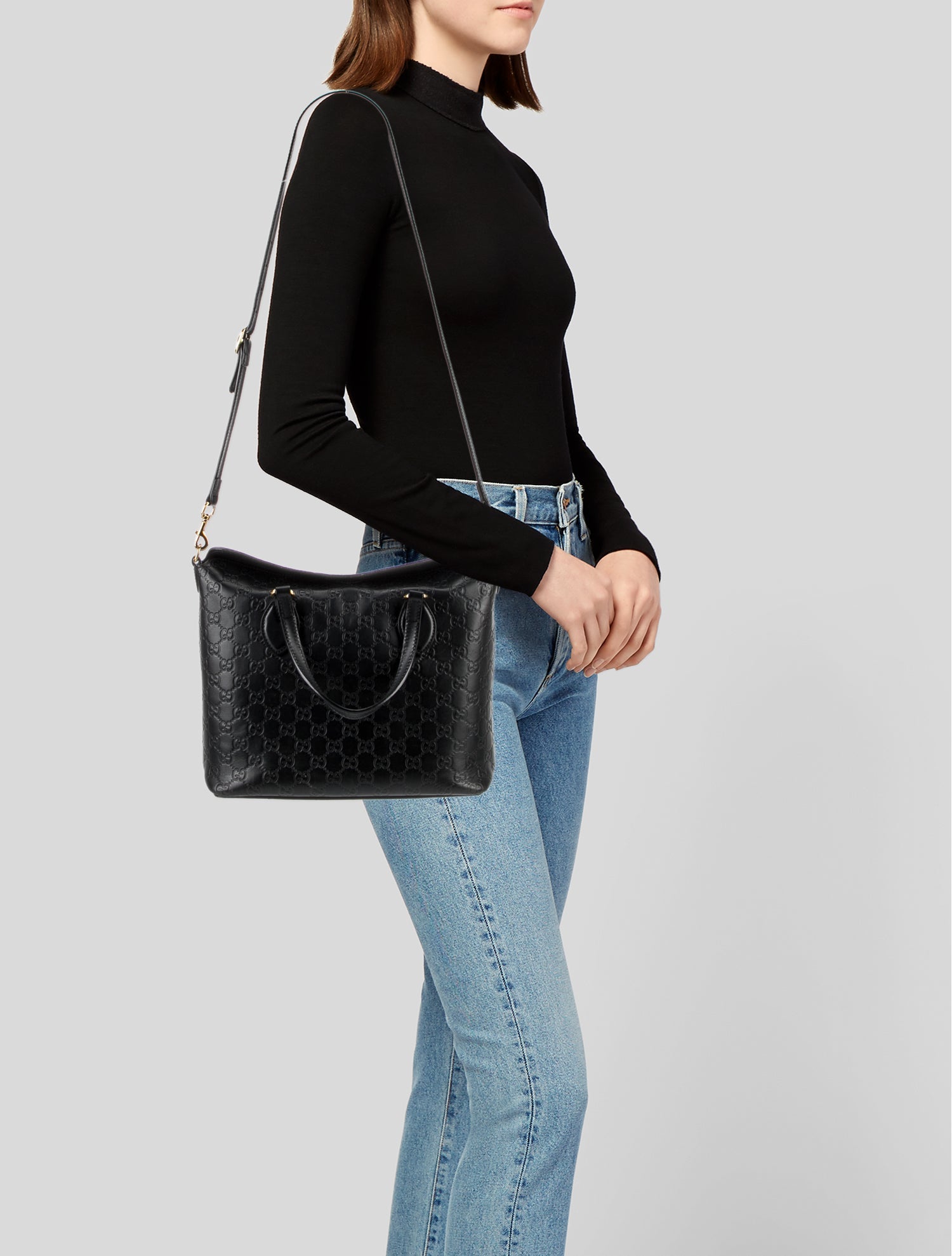 Gucci GG Signature Top Handle Bag