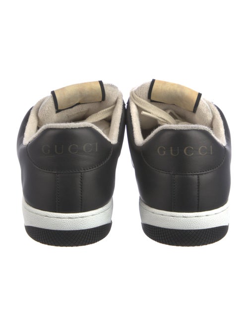 Gucci Web Accent Leather Sneakers