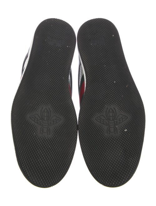 Gucci Web Accent Leather Sneakers