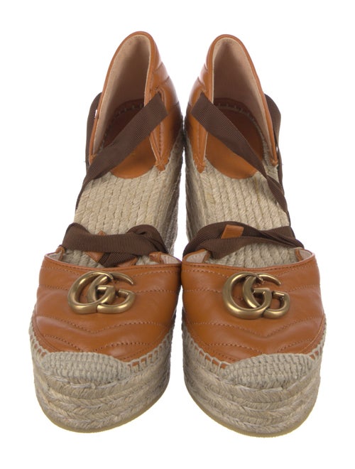 Gucci Quilted Pattern Leather D'Orsay Pumps