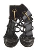 Gucci Horsebit Accent Patent Leather Gladiator Sandals