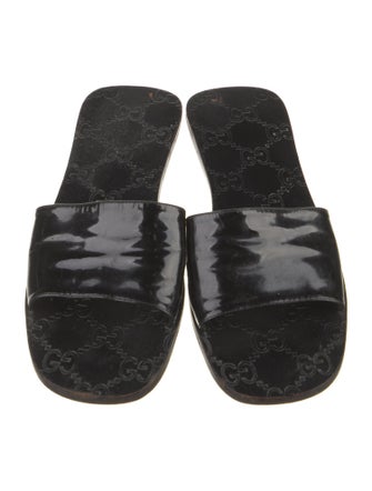 Gucci Patent Leather Slides