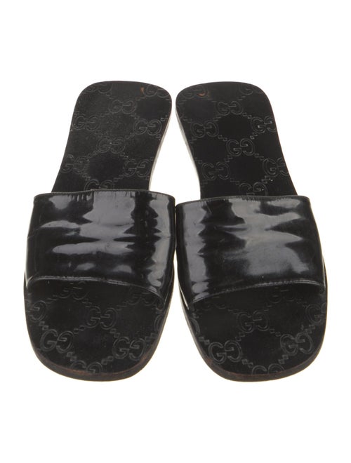 Gucci Patent Leather Slides