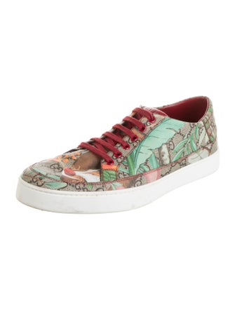 Gucci Floral Print Sneakers