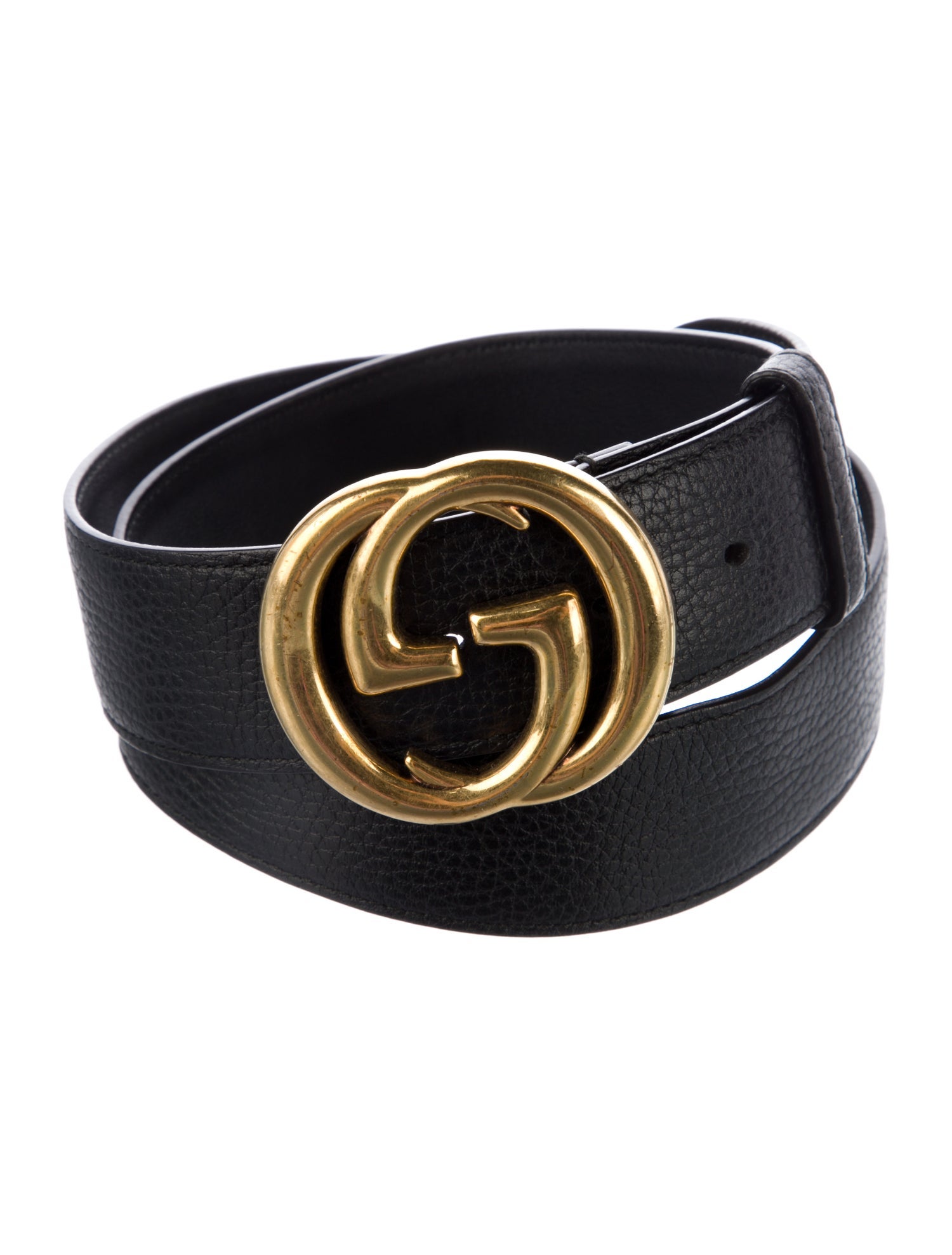 Gucci Interlocking G Logo Leather Belt
