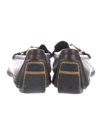 Gucci Horsebit Accent Leather Loafers