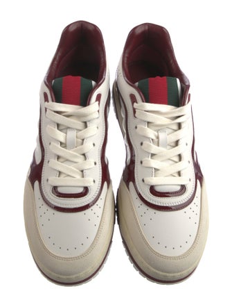 Gucci Web Accent Leather Sneakers