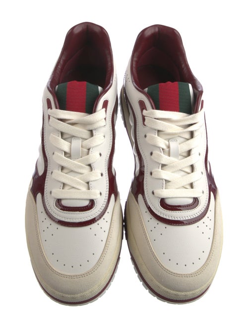 Gucci Web Accent Leather Sneakers