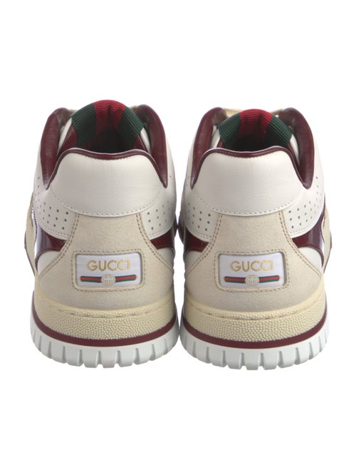 Gucci Web Accent Leather Sneakers