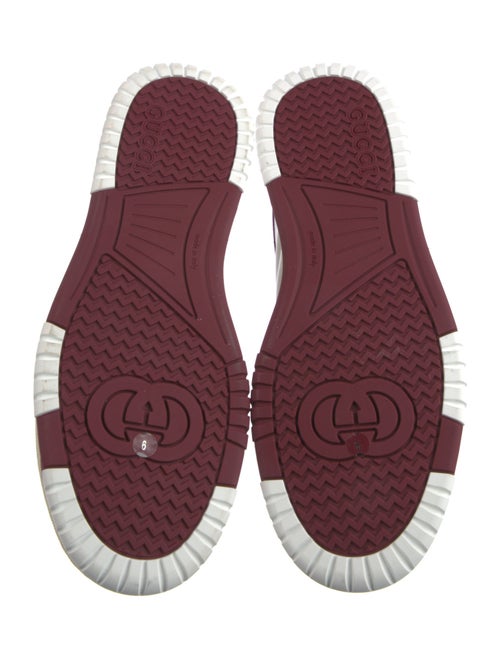 Gucci Web Accent Leather Sneakers