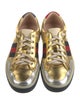 Gucci Web Accent Leather Sneakers