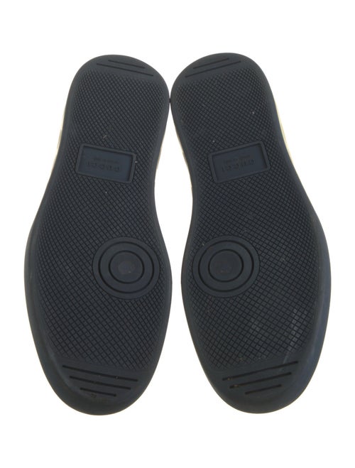 Gucci Web Accent Leather Sneakers