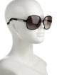 Gucci Web Accent Oversize Sunglasses