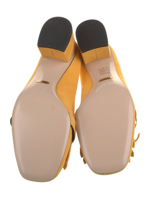 Gucci Double G Logo Suede Pumps