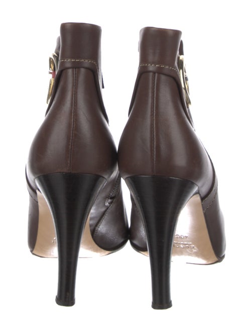 Gucci Interlocking G Logo Leather Boots