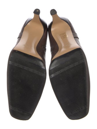 Gucci Interlocking G Logo Leather Boots