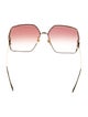 Gucci Interlocking G Logo Oversize Sunglasses