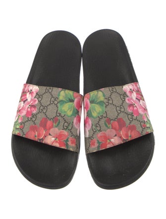 Gucci Flora Print Slides