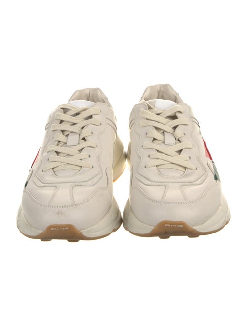 Gucci Web Accent Leather Sneakers
