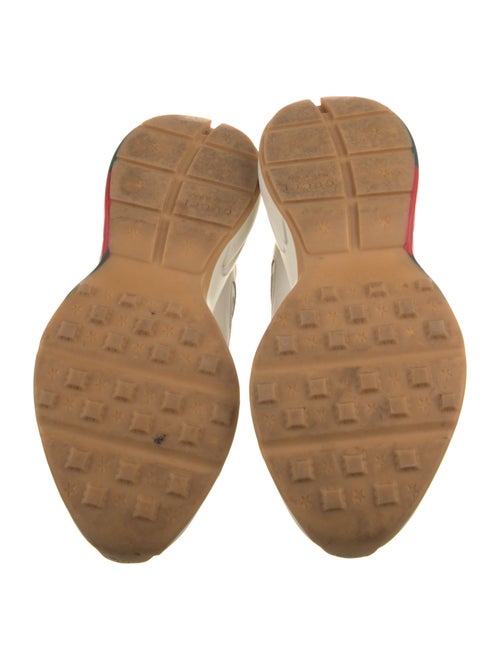 Gucci Web Accent Leather Sneakers