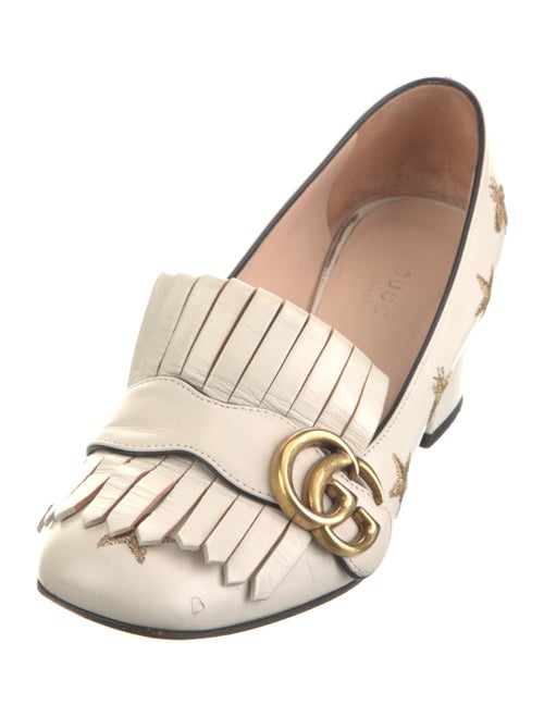 Gucci Double G Logo Leather Pumps