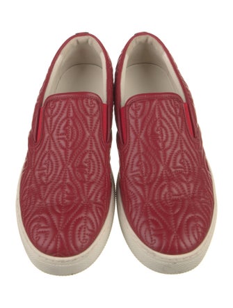 Gucci Sylvie Web Accent Leather Sneakers