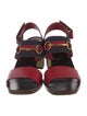 Gucci Horsebit Accent Leather Slingback Sandals