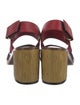 Gucci Horsebit Accent Leather Slingback Sandals