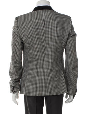 Gucci Plaid Print Blazer