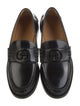 Gucci Interlocking G Logo Leather Loafers