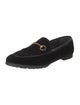 Gucci Horsebit Accent Velvet Loafers