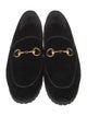 Gucci Horsebit Accent Velvet Loafers